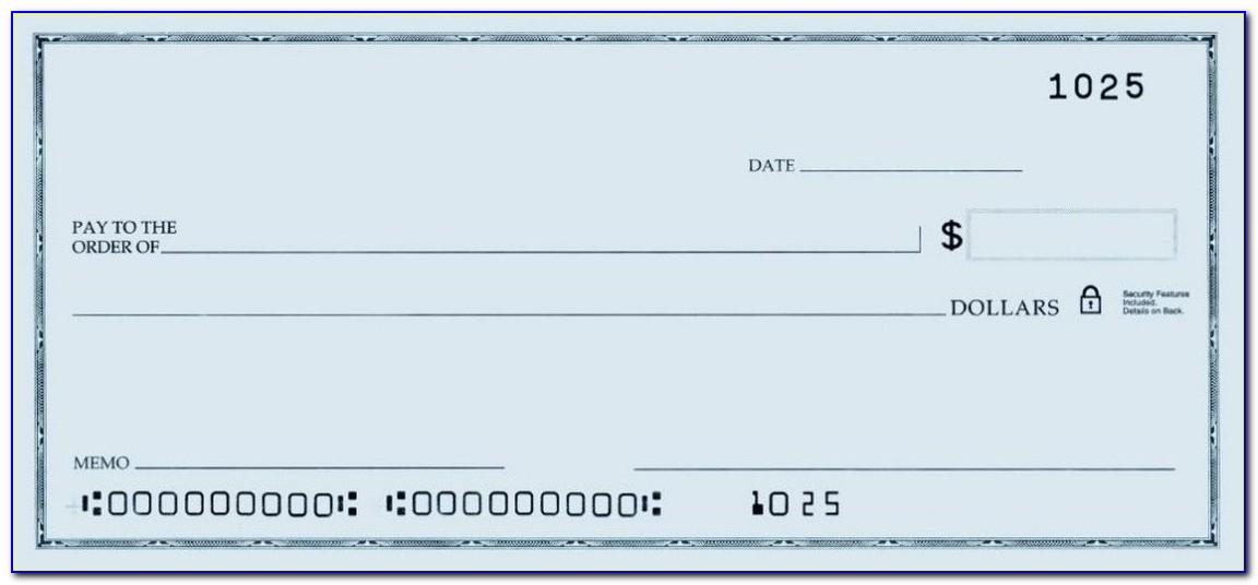 Free Oversized Blank Check Template