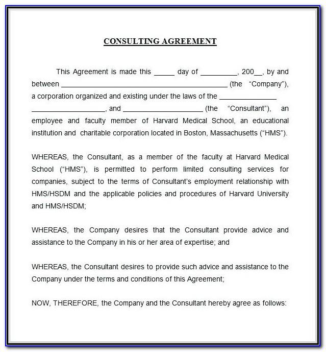 Free Simple Consulting Agreement Template Uk