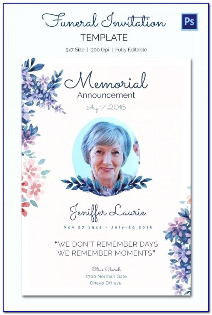 Funeral Service Template Word Free