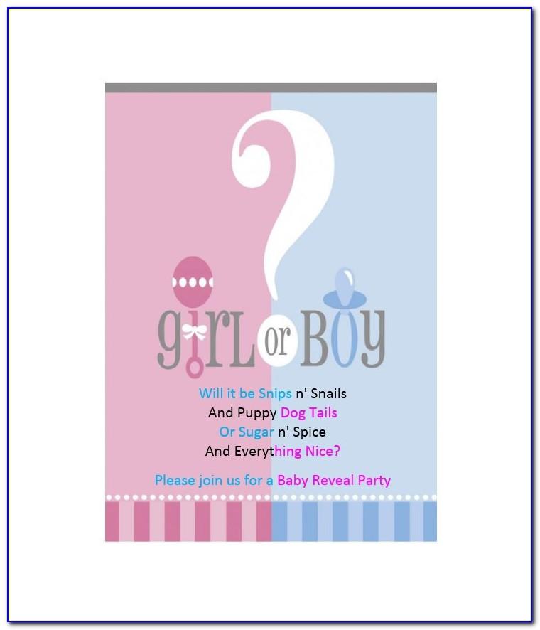 Gender Reveal Email Templates