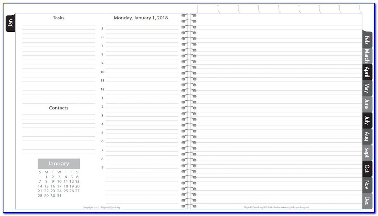 Goodnotes Daily Planner Template