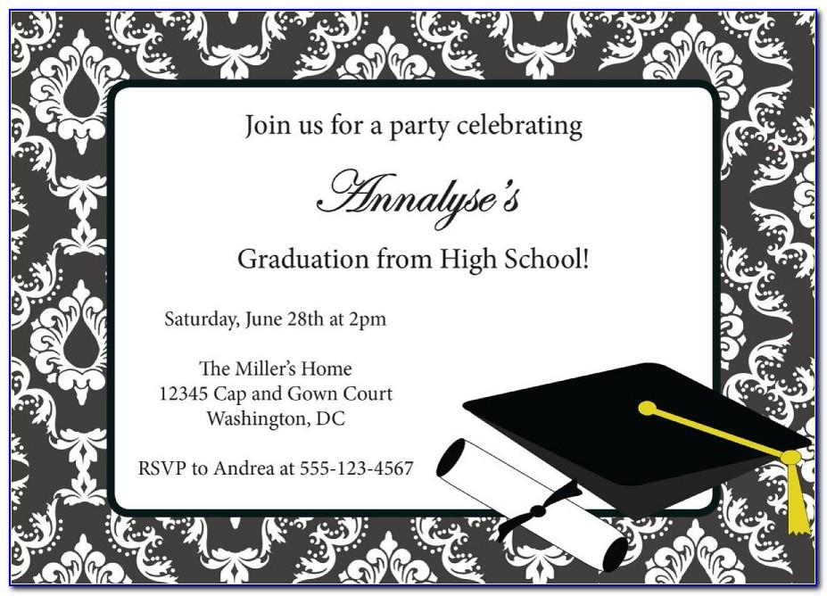 Graduation Invitation Template Free Download