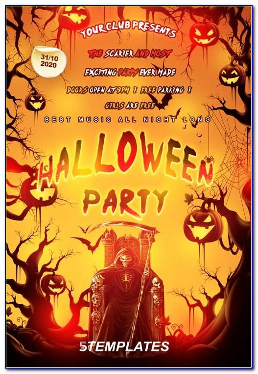 Halloween Party Flyer Template For Club