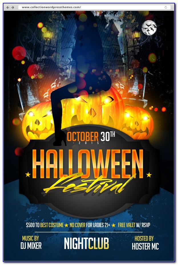 Halloween Party Flyer Template Illustrator
