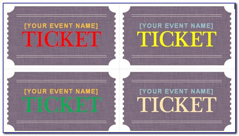 Hollywood Prom Ticket Template