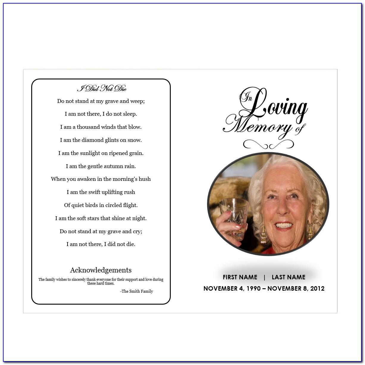 In Loving Memory Template Philippines