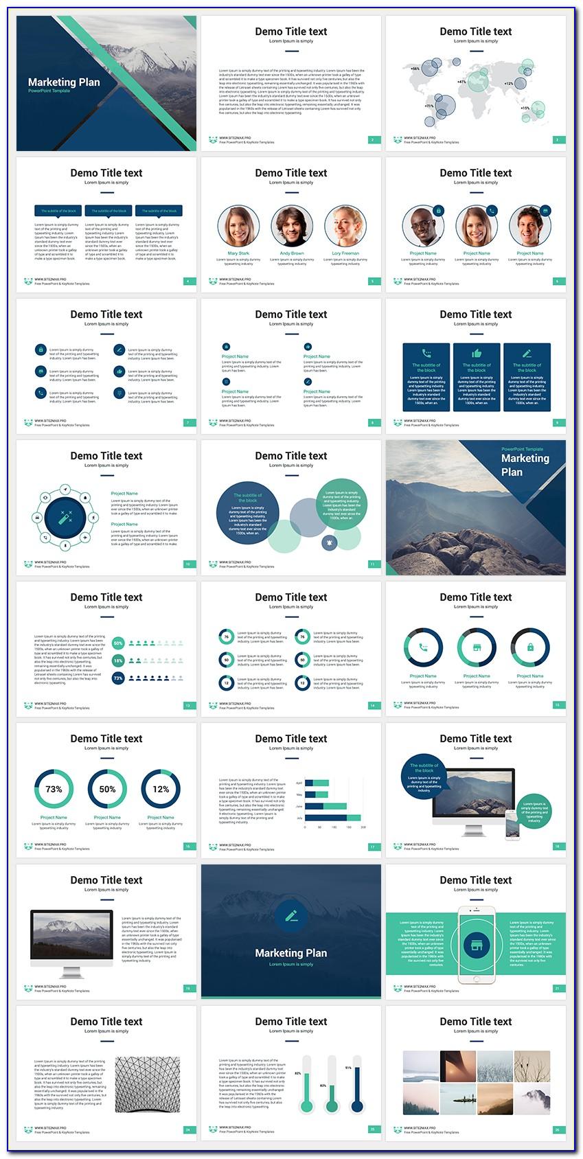 Marketing Plan Ppt Template Free Download