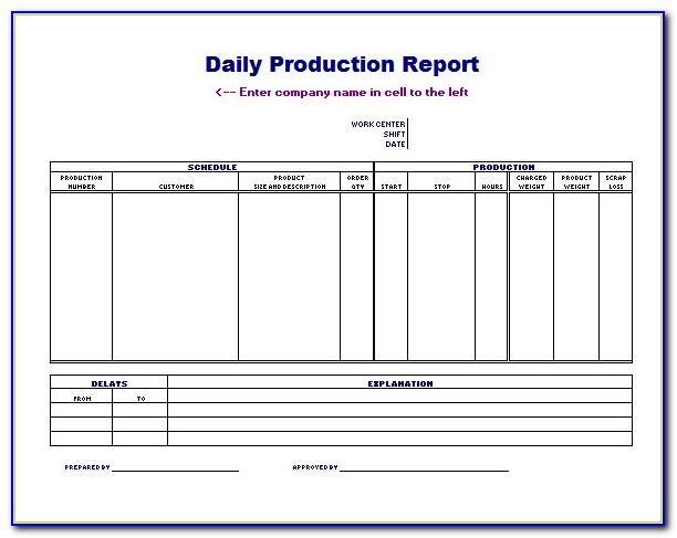 Master Production Schedule Template Excel
