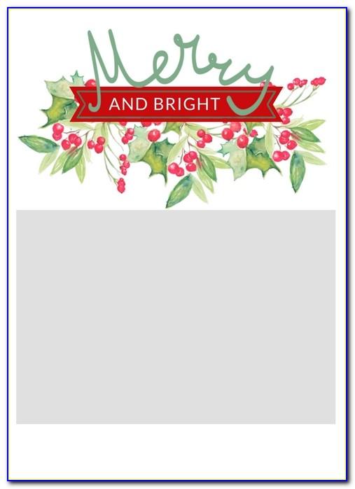 Merry Christmas Card Template Free Download