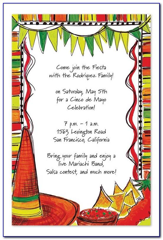 Mexican Party Invitation Template