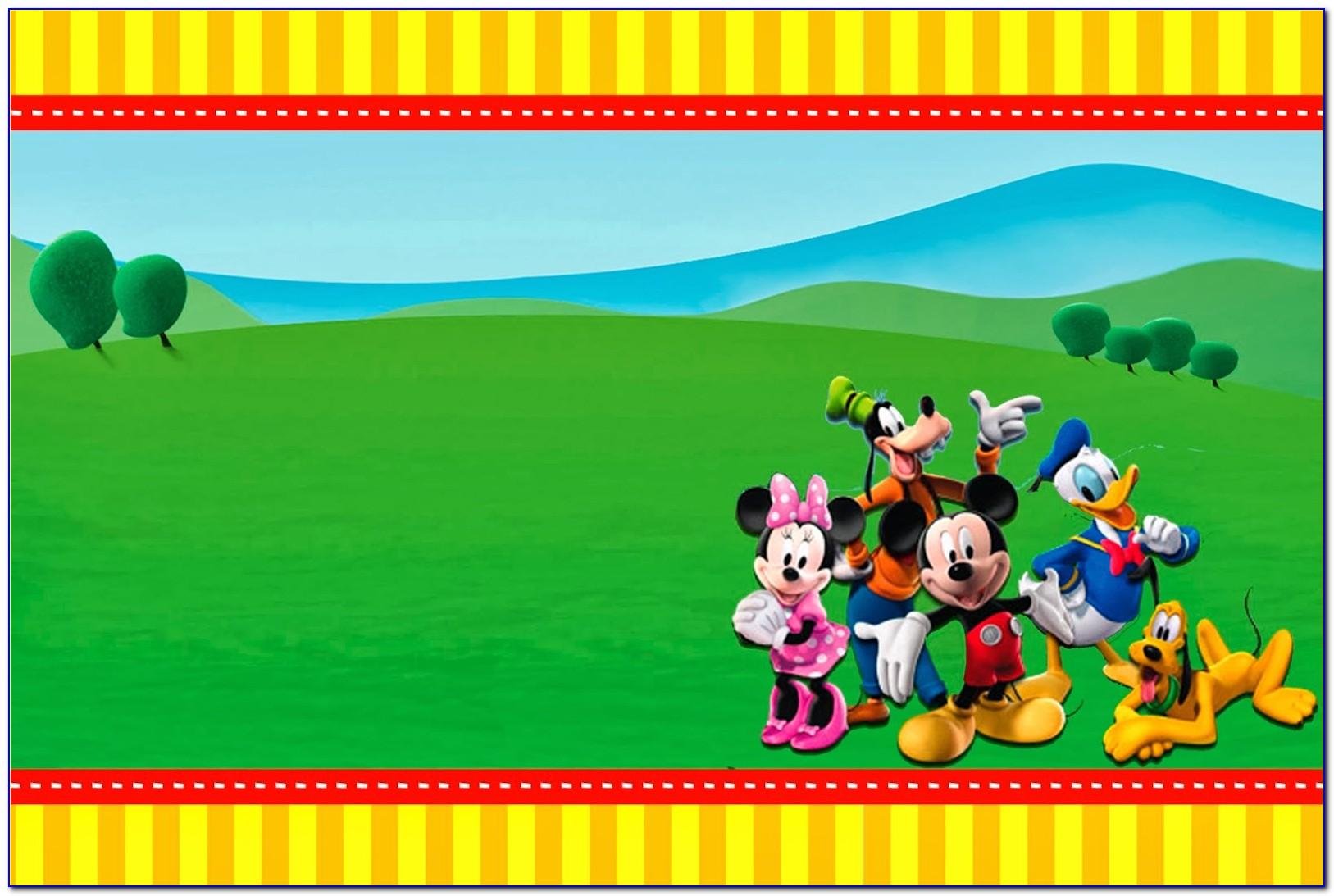 Mickey Mouse Clubhouse Party Invitation Template