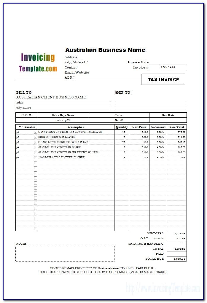 Personal Invoice Template India