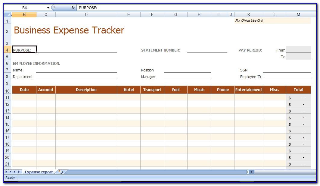 Personal Money Tracker Excel Template