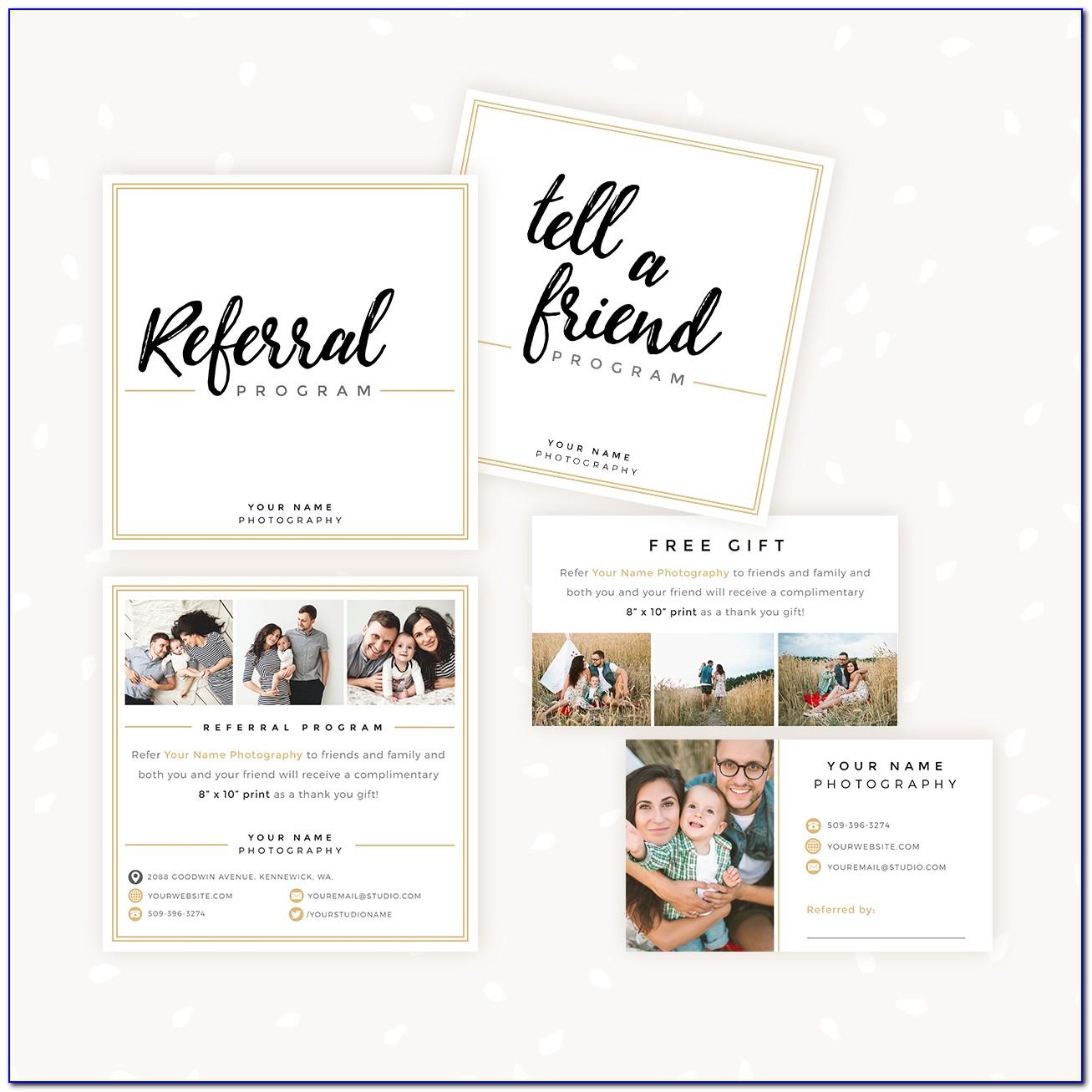 Photography Referral Card Templates