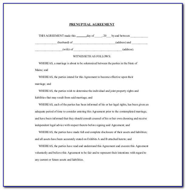 Postnuptial Agreement Template Canada