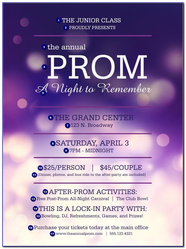 Printable Prom Ticket Template