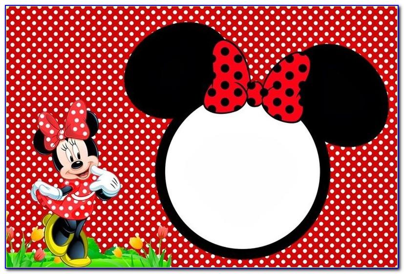 Red Minnie Mouse Invitation Template Free