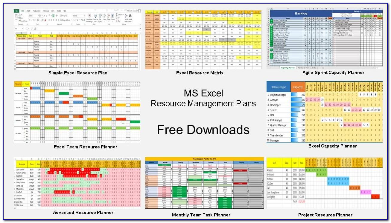Resources Planning Template Excel