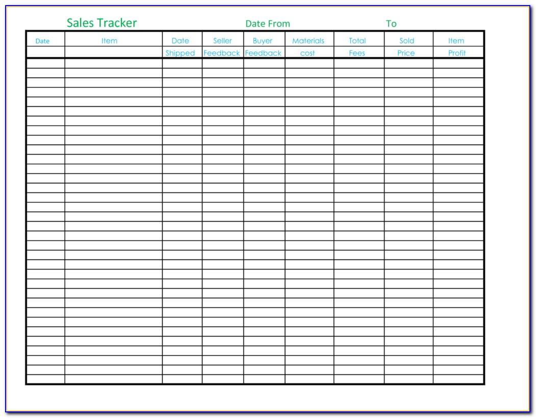 Sales Tracking Template Xls