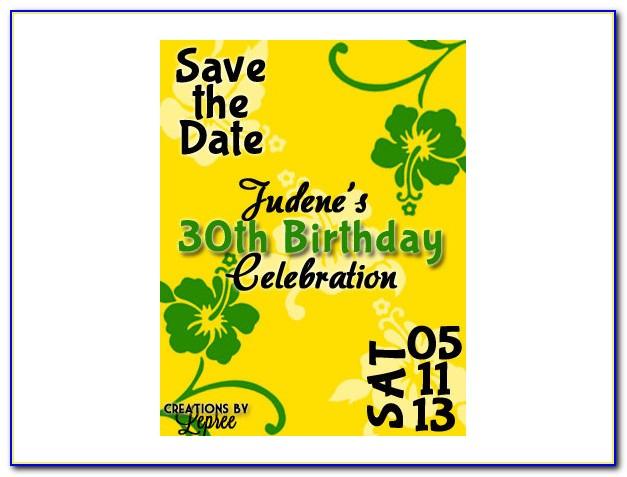 Save The Date 40th Birthday Templates Free