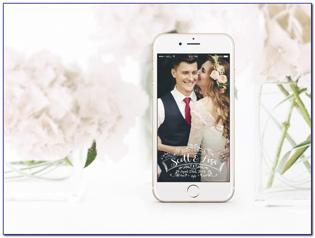 Snapchat Wedding Geofilter Template