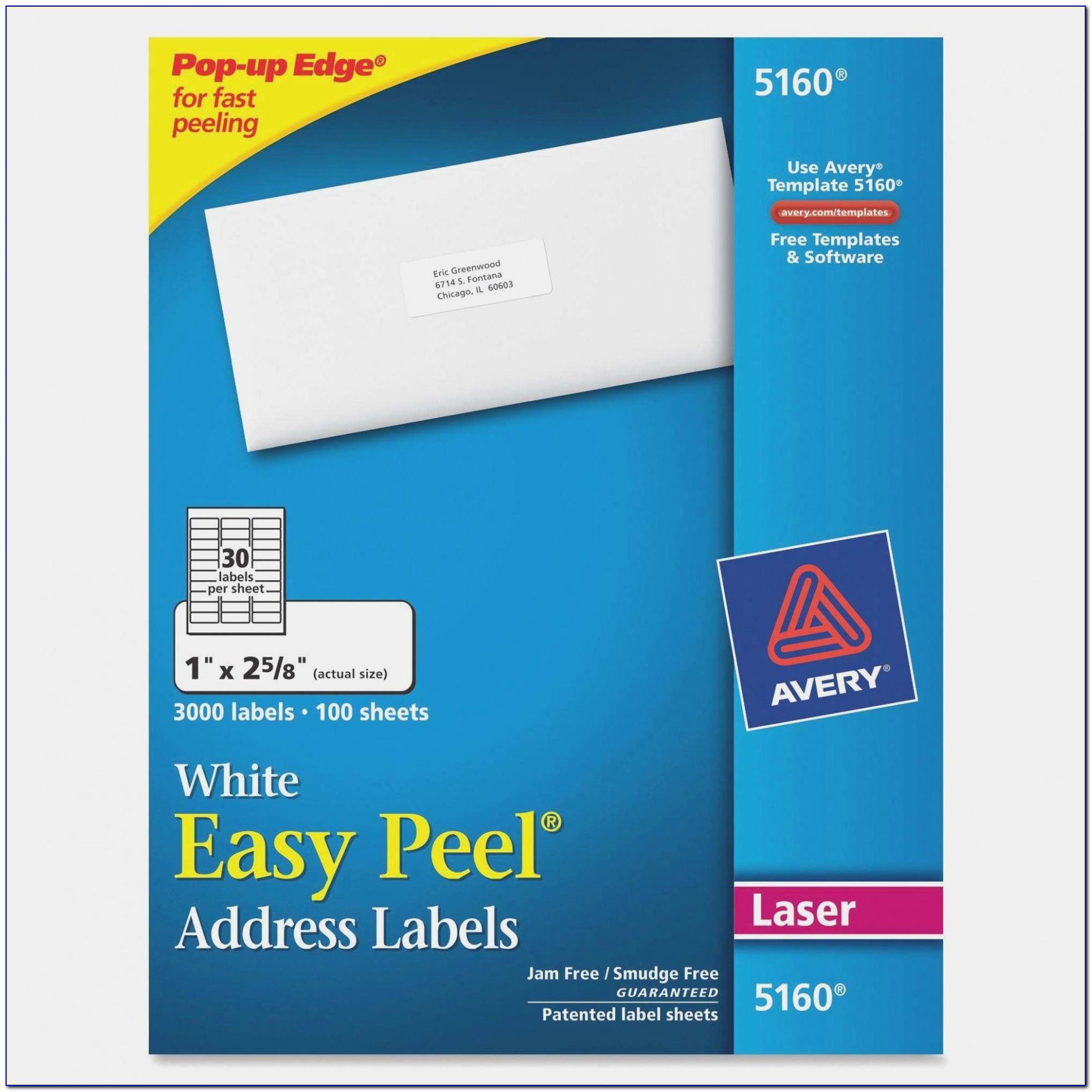 Staples Label Template Avery 5160