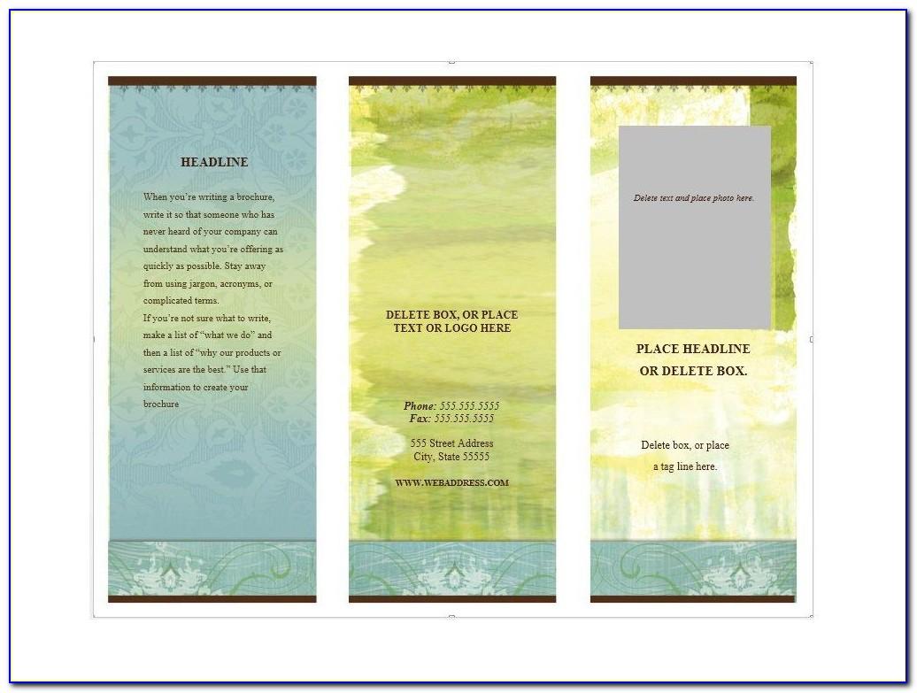 Templates For Brochures Publisher