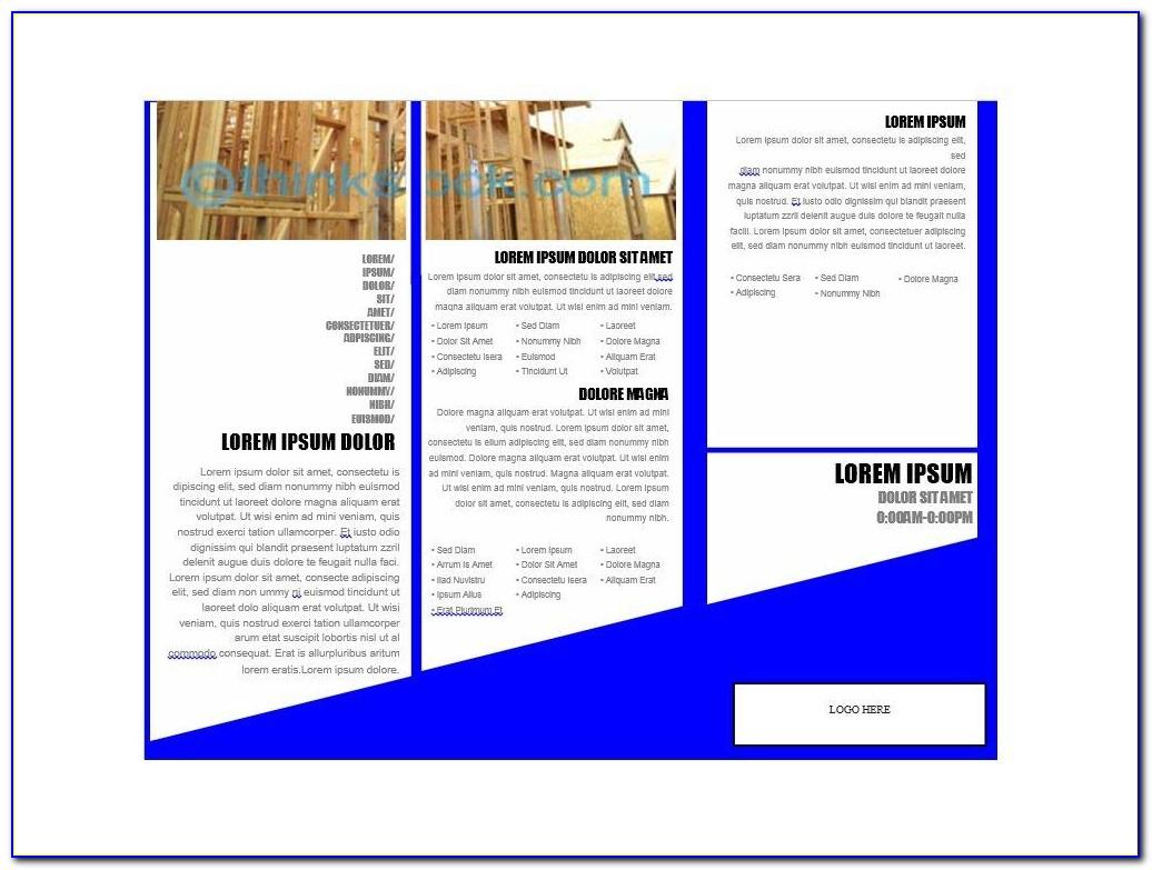 Templates For Brochures Word