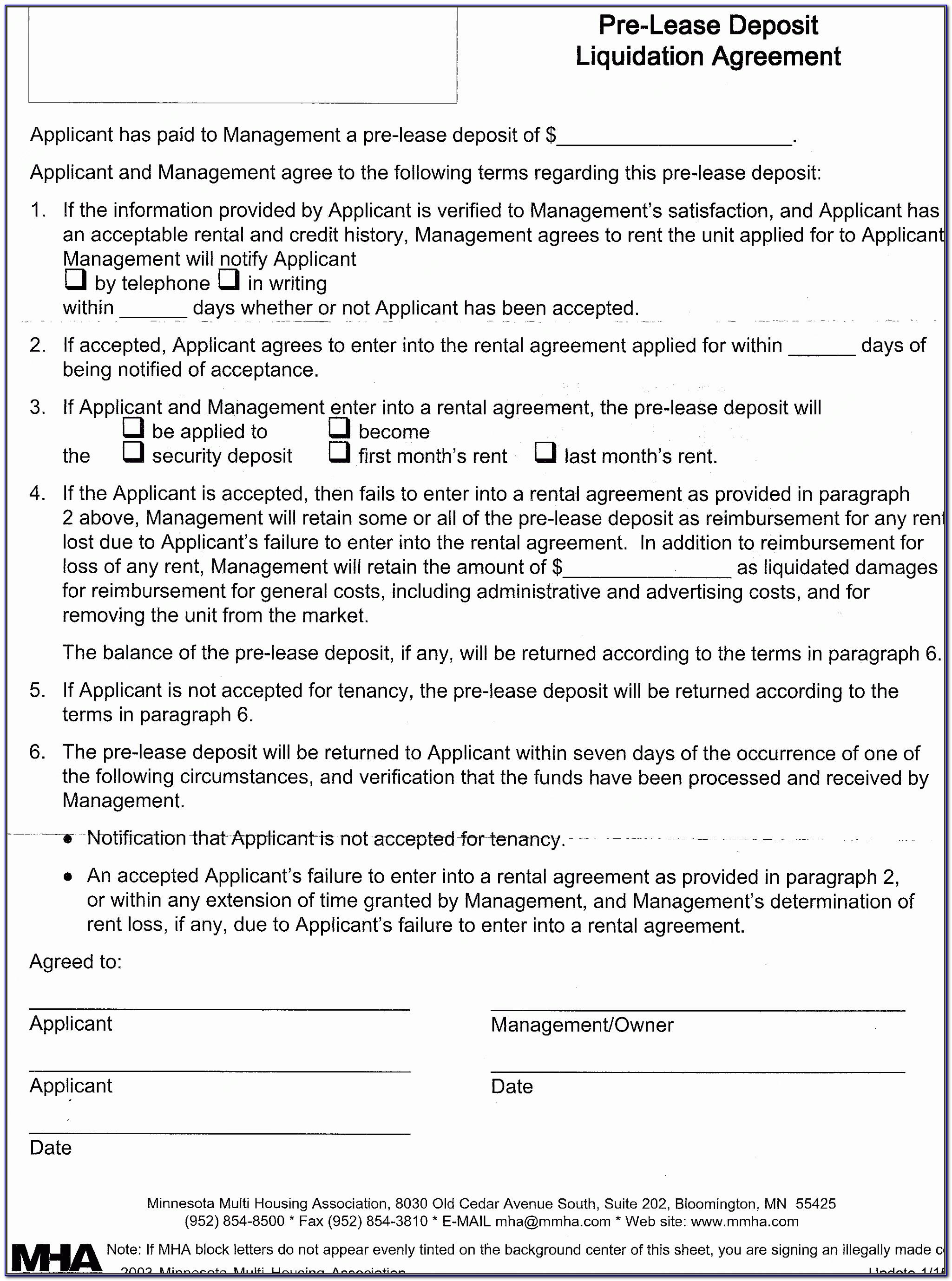 Termination Of Lease Contract Template