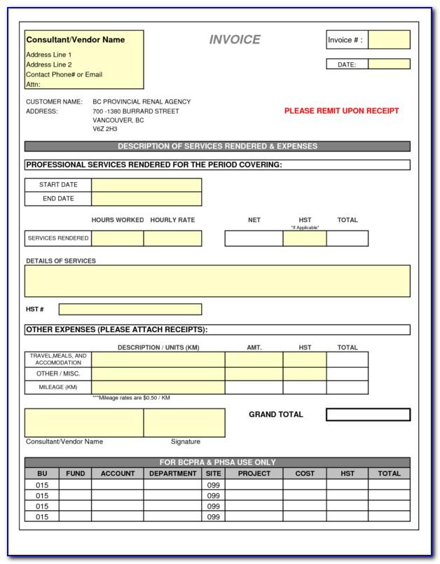 Truckers Invoice Template