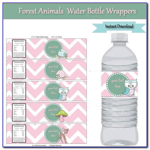 Water Bottle Wrapper Template Free