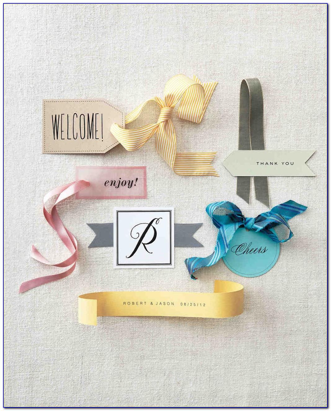Wedding Favor Gift Tags Template