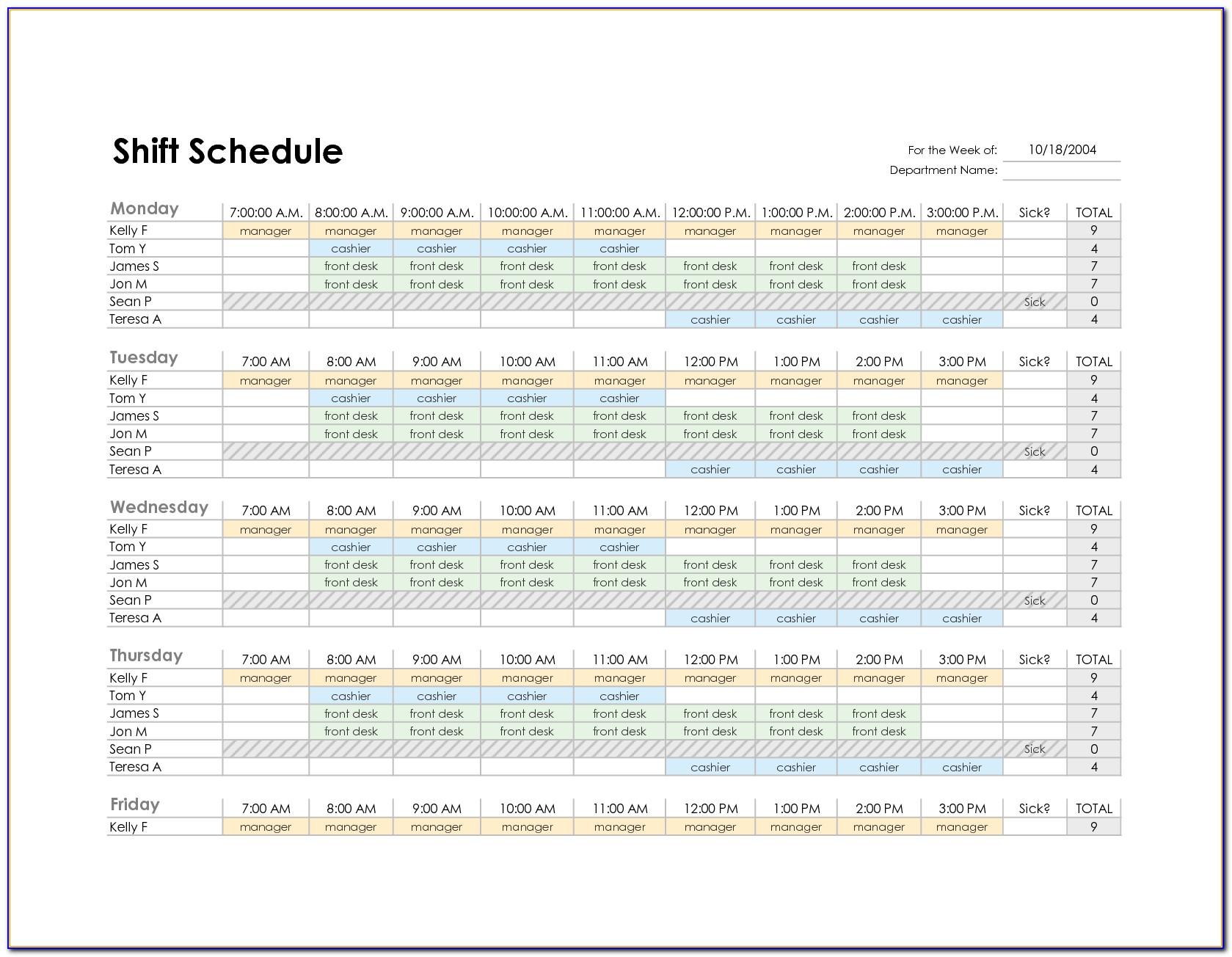 Work Plan Template Excel Free