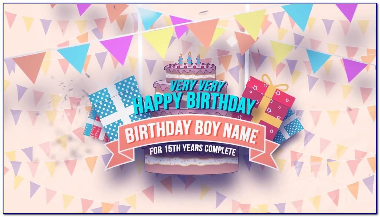 After Effects Birthday Template Free