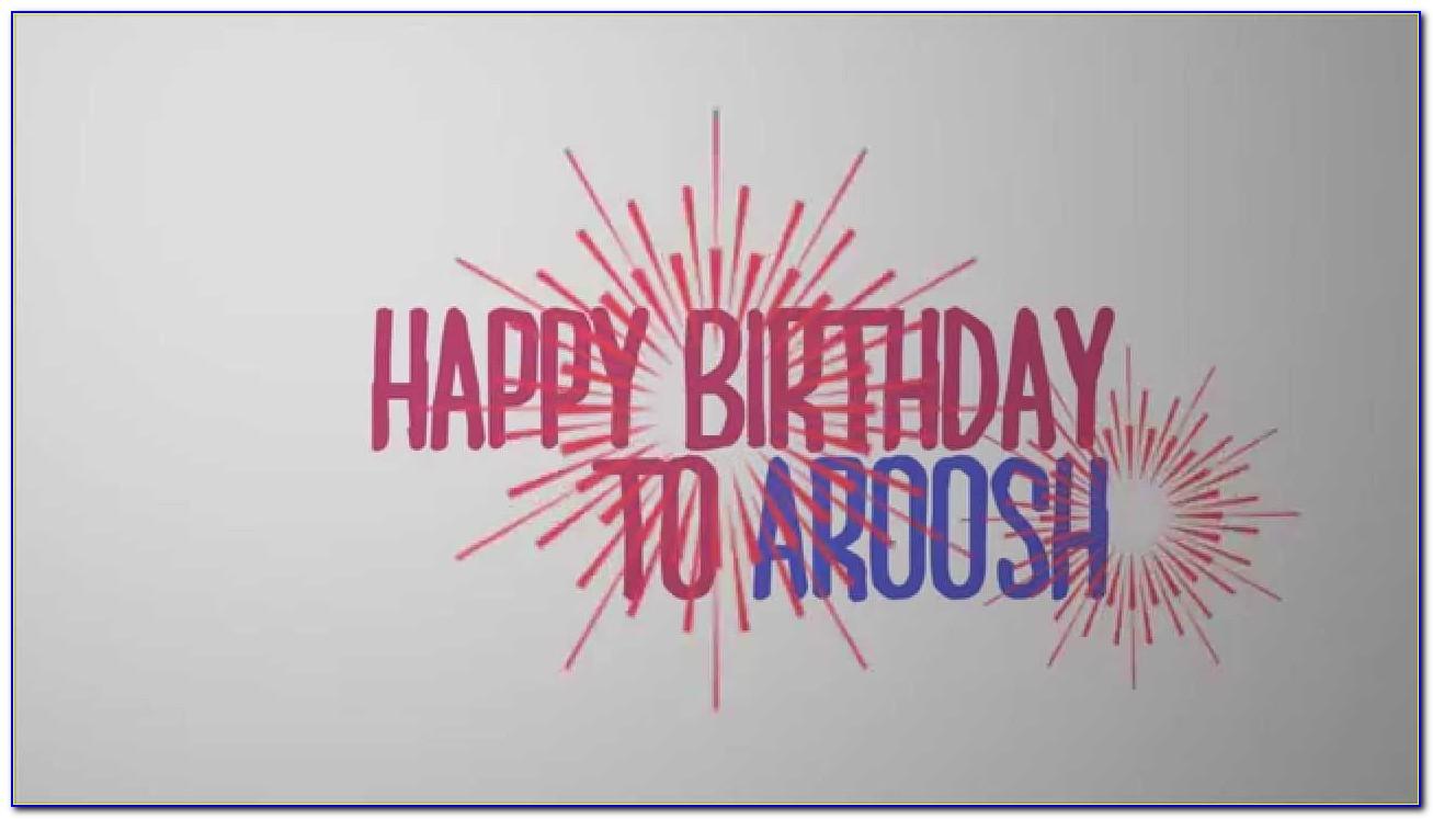 After Effects Birthday Templates Free