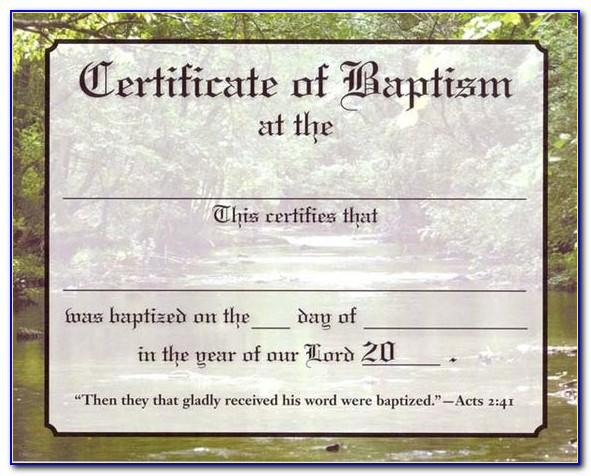 Christian Certificate Templates