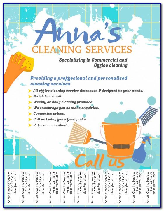 Cleaning Flyers Samples Free