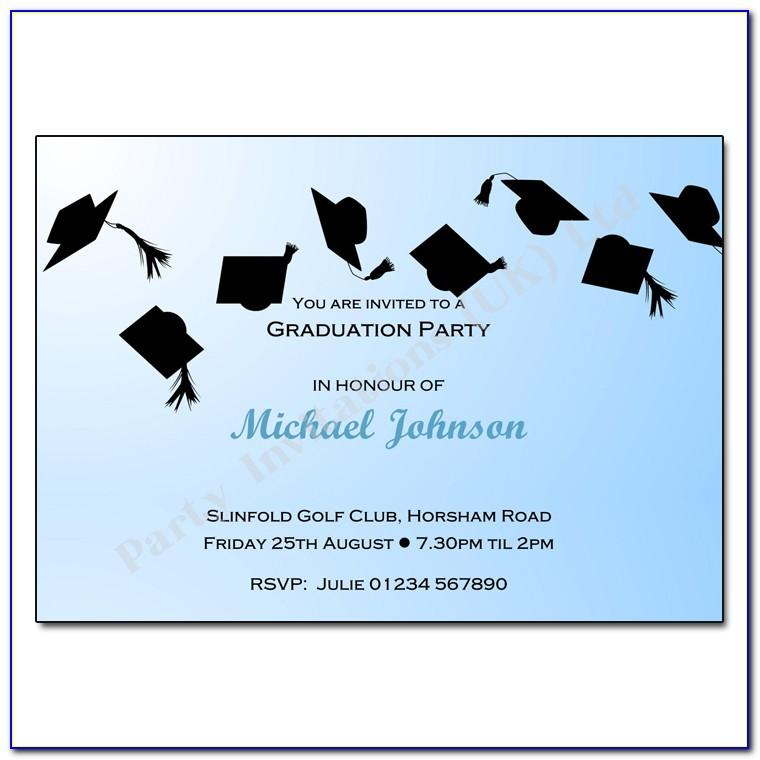 College Graduation Party Invitations Templates Free