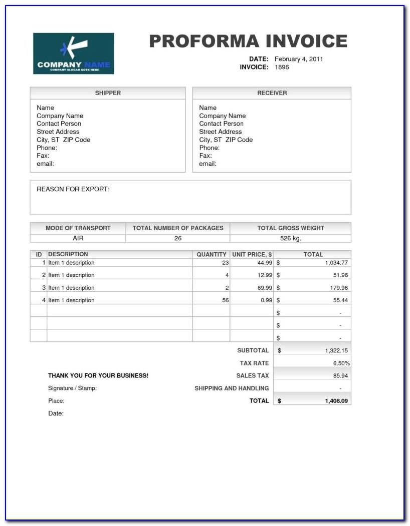 Credit Card Invoice Form
