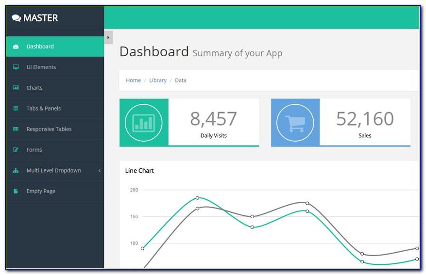 Dashboard Template Html5 Bootstrap Free