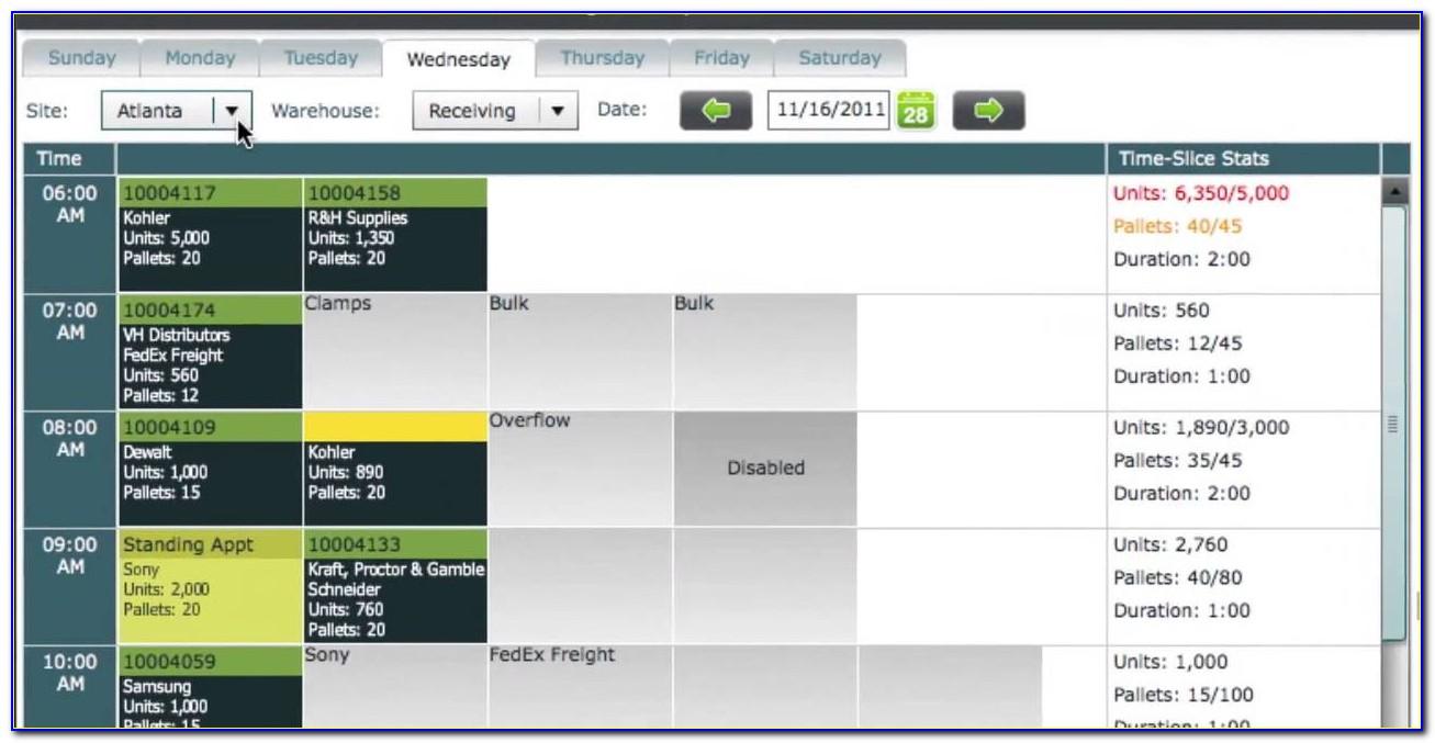 Enable unit. Система self scheduling. SAP Dock Appointment scheduling.