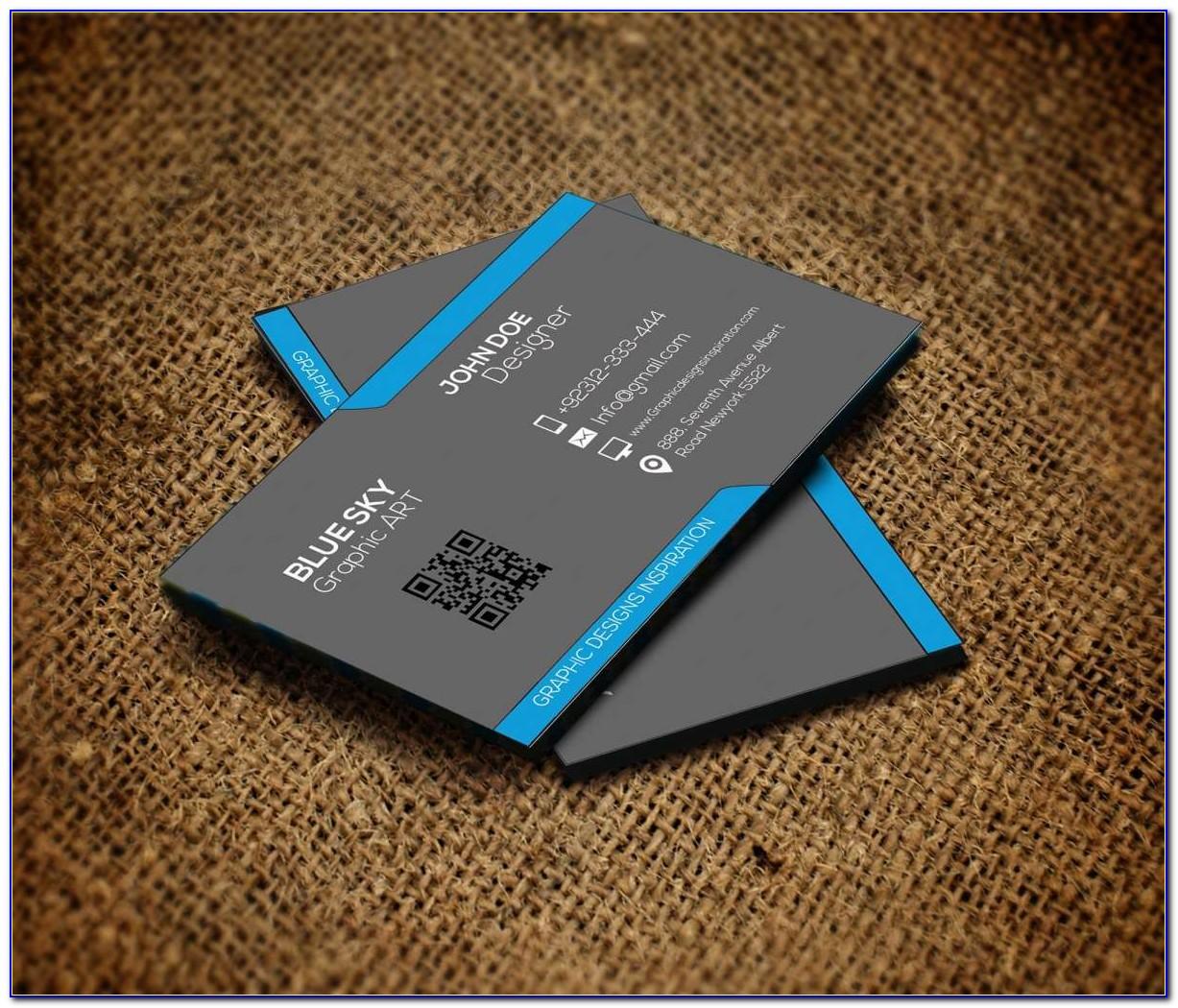 Double Sided Business Cards Template Word Free