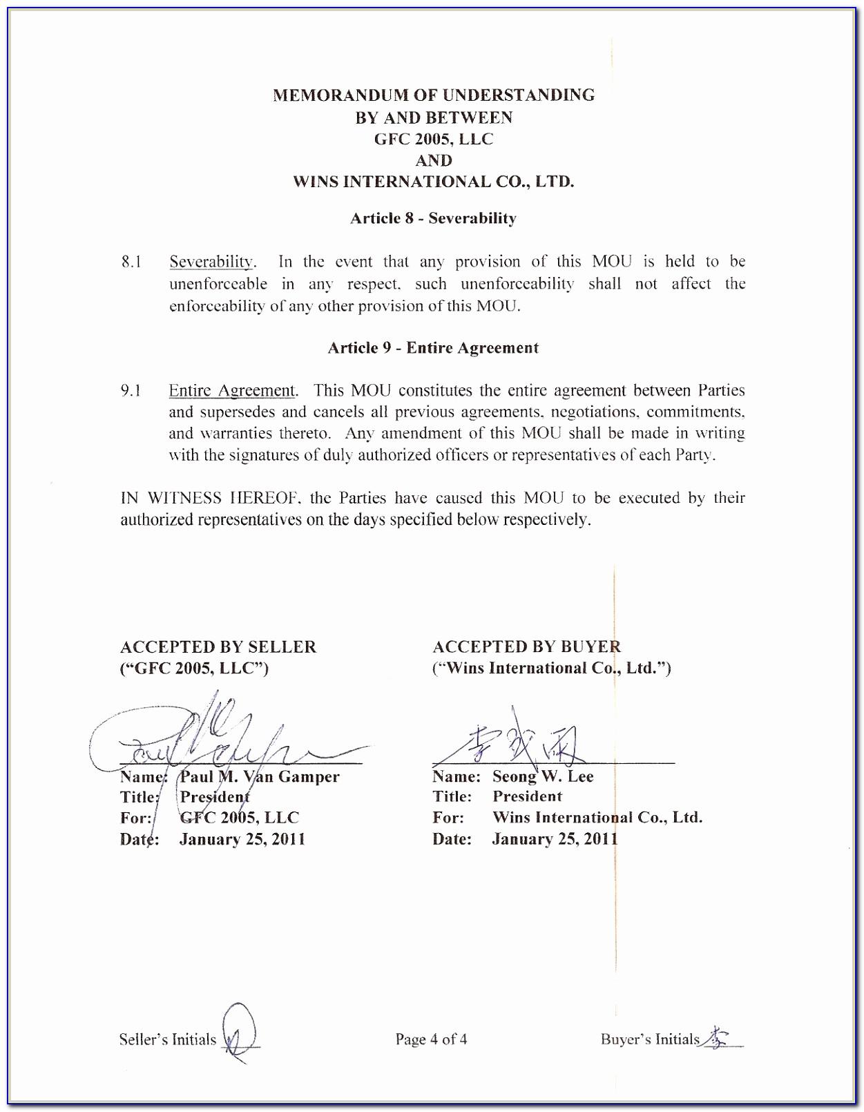Form Joint Venture Agreement