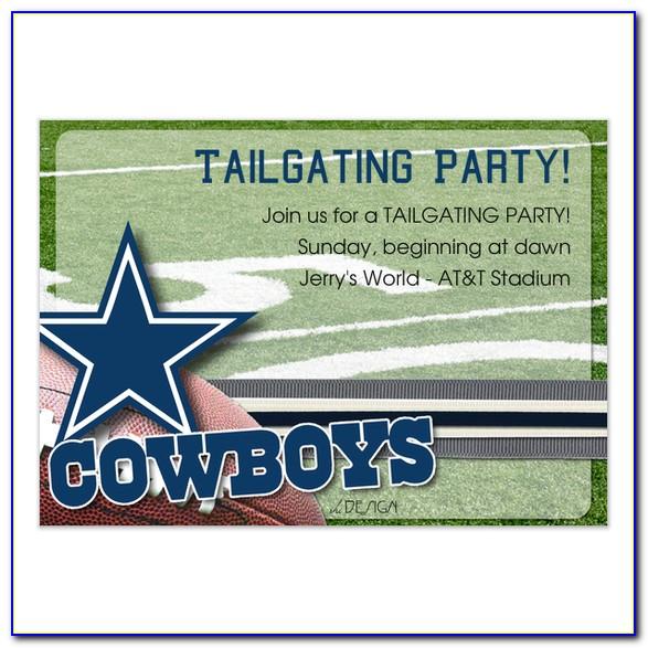 Free Dallas Cowboys Invitation Templates