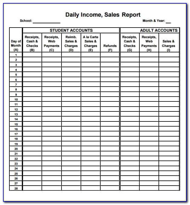 Free Download Daily Sales Report Format