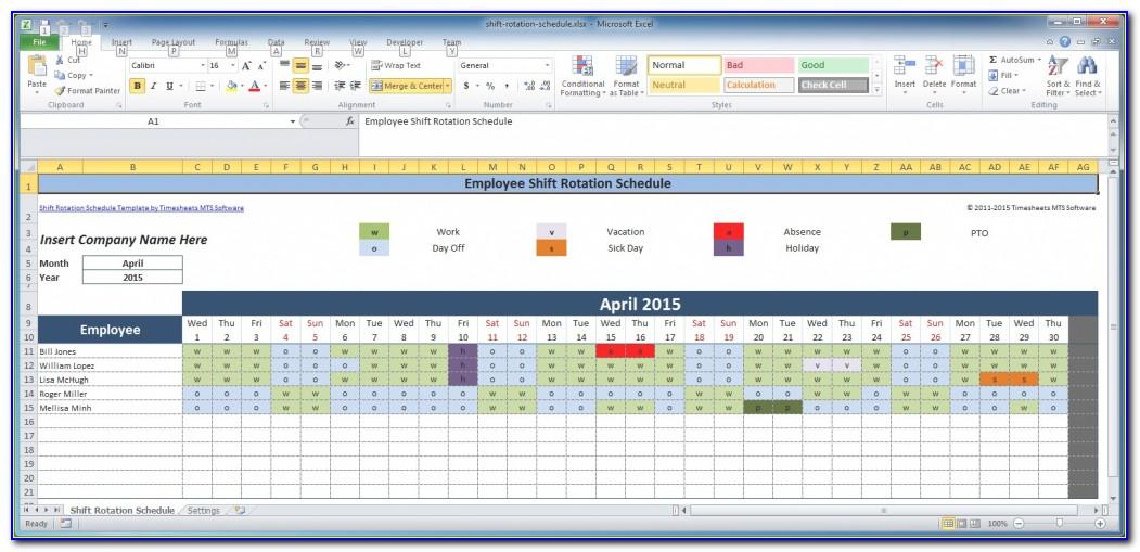 Free Employee Training Schedule Template Excel