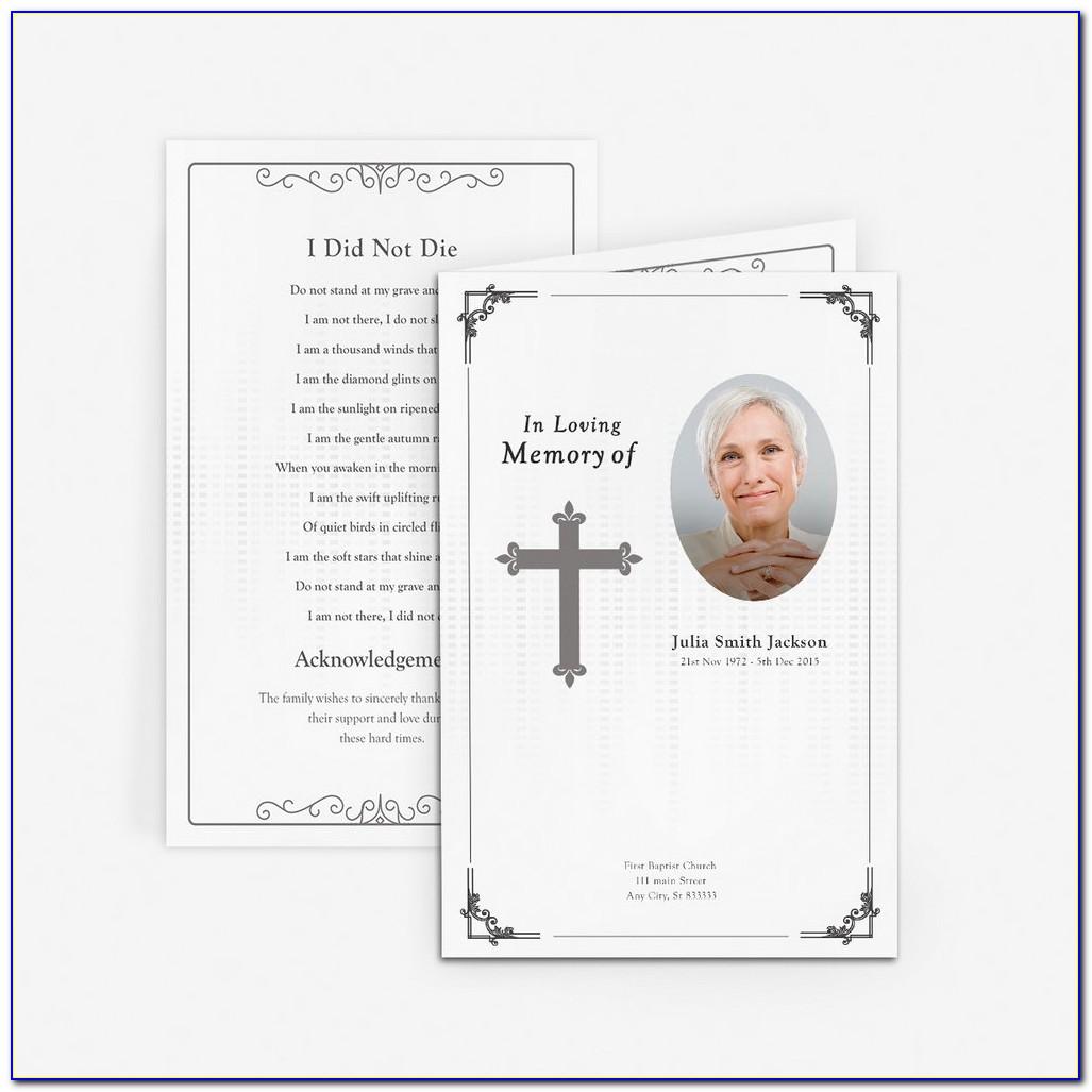 Free Funeral Invitation Template Word