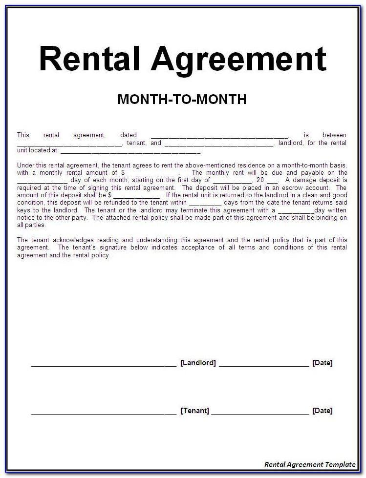 Free Lease Agreement Template South Africa