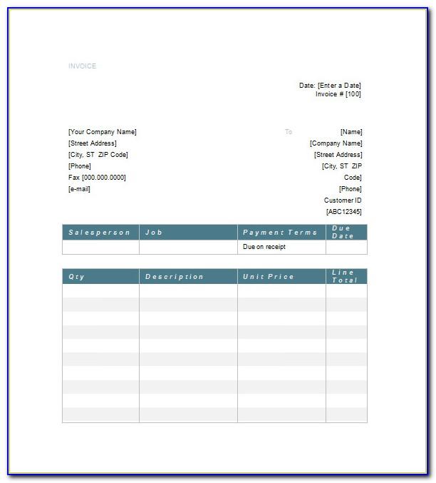 Free Legal Invoice Form