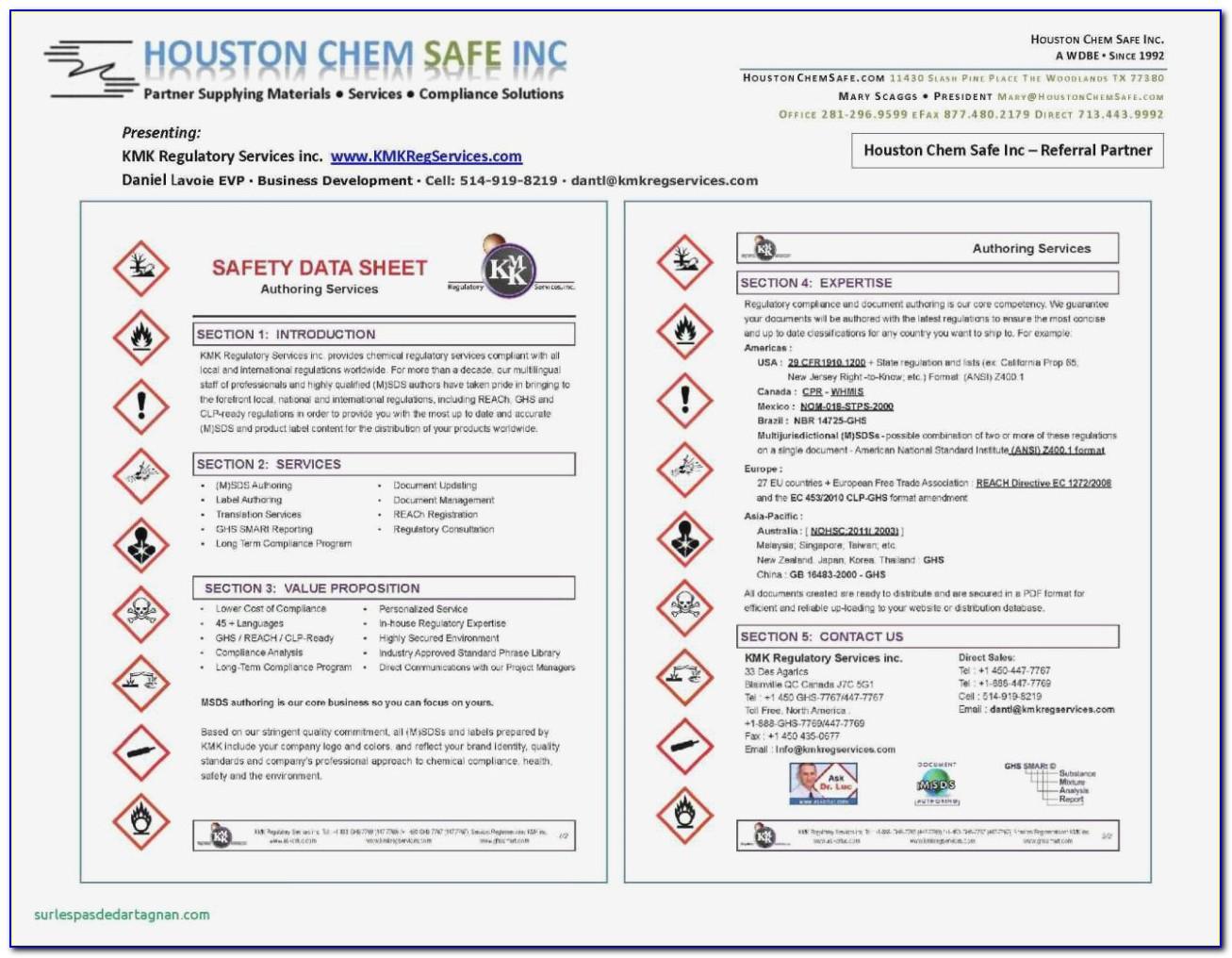 Free Msds Label Template